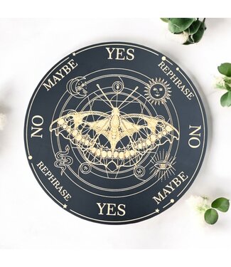 Ziya Blue 8-Inch Butterfly wood Pendulum board