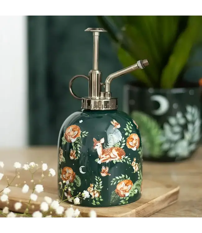 Green Forest Animal Print Ceramic Plant Mister