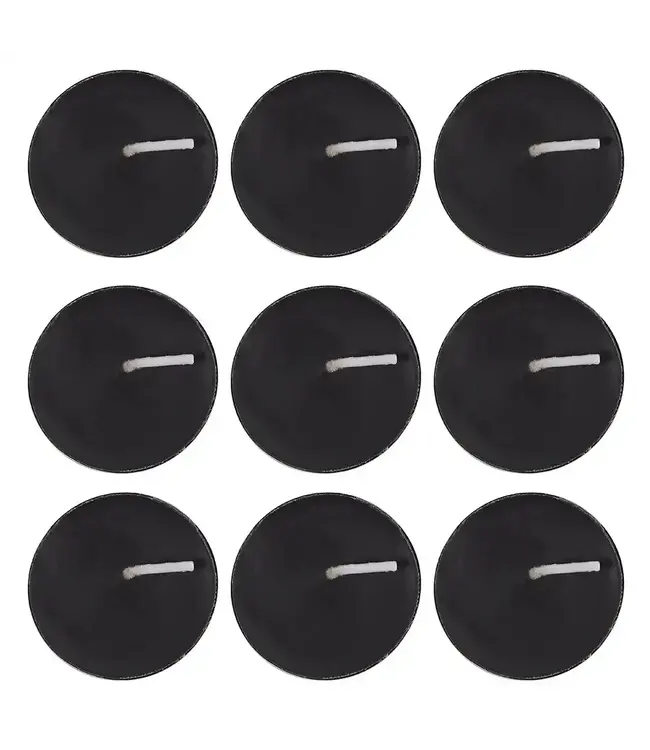 Pack of 9 Opium Scented Black Tealights