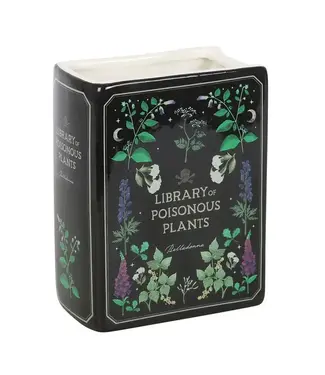 Something Different Poisonous Plants Gothic Botanical Book Shaped Vase