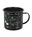Poisonous Plants Gothic Botanical Enamel Mug