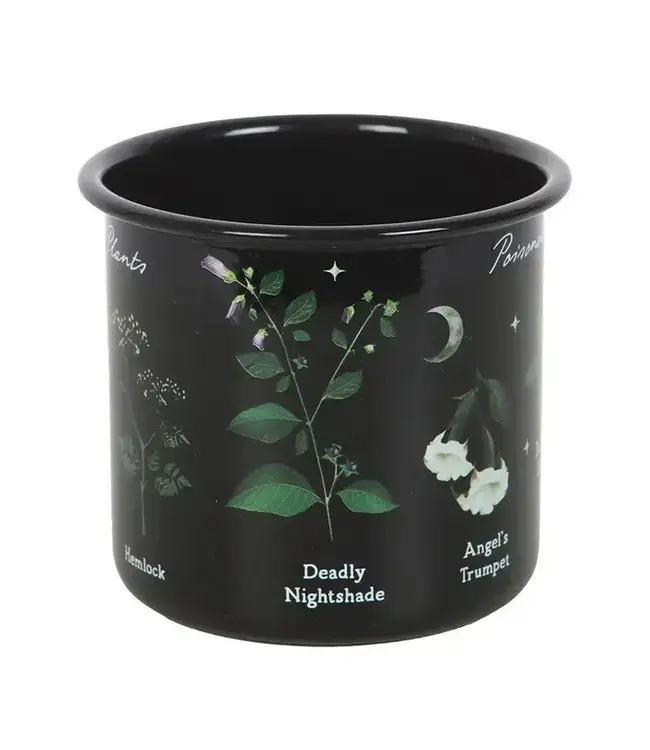 Poisonous Plants Gothic Botanical Enamel Mug