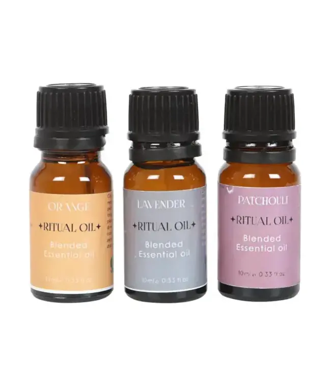 Set of 3 Stress Less Ritual Blended Essential Oils