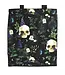 Venom & Vines Gothic Skull Print Polycotton Tote Bag
