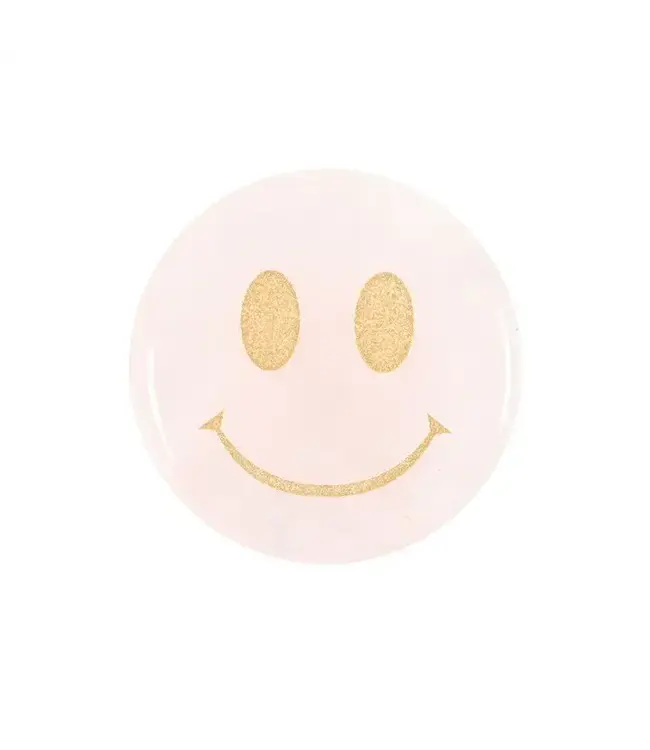 You Are Loved Rose Quartz Happy Face Crystal