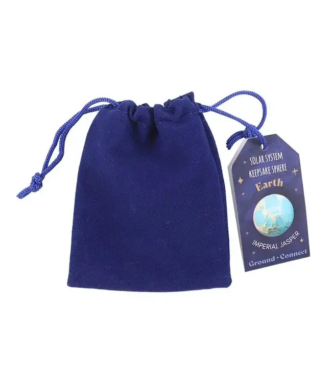 Solar System Gemstone Sphere in A Bag