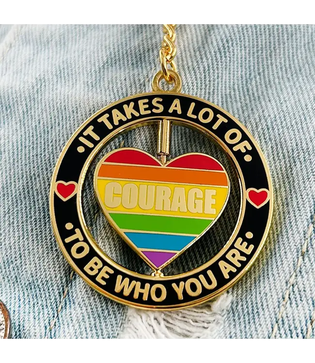Courage in Your Pocket: The Rotating Pride Keychain!