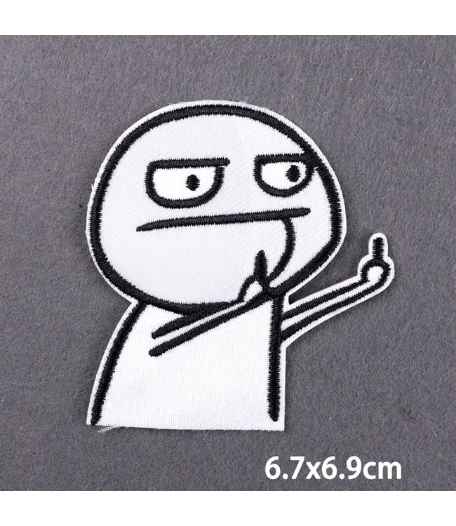 Give a Nod with Our Middle Finger Patch!"