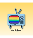 Ziya Blue Pride Tube TV Patch