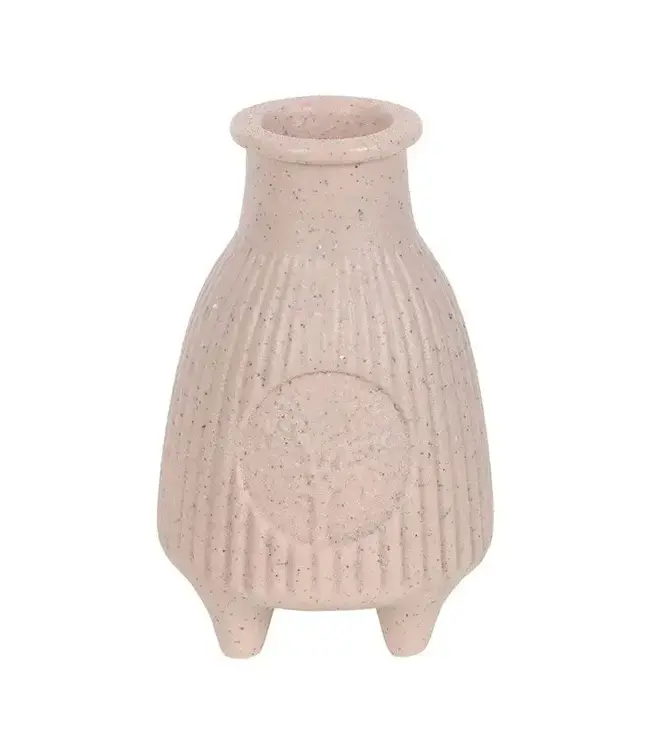 Greige Ribbed Palo Santo Sacred Wood Stick Burner