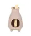 Greige Ribbed Palo Santo Sacred Wood Stick Burner