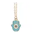 Hand of Hamsa Necklace On Greeting Card