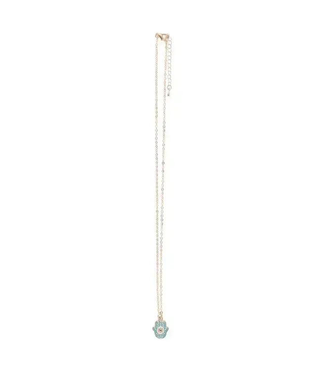 Hand of Hamsa Necklace On Greeting Card