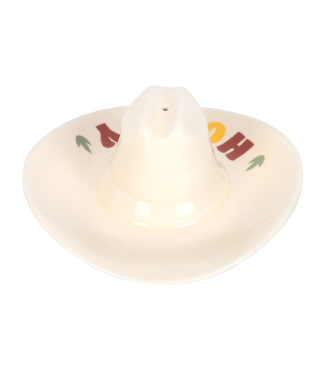 Howdy Cowboy Hat Ceramic Incense Stick Holder