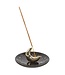 Something Different Gold Crescent Moon Ceramic Incense Stick Holder