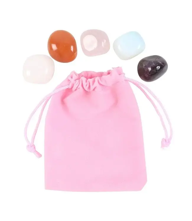 Set of 5 Crystals For Divine Feminine Energy