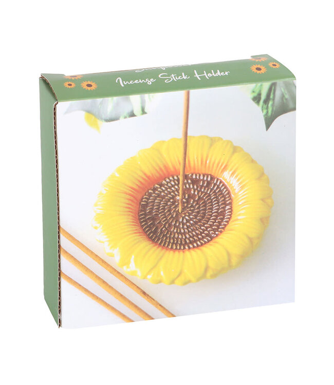 Sunflower Ceramic Incense Stick Holder Plate