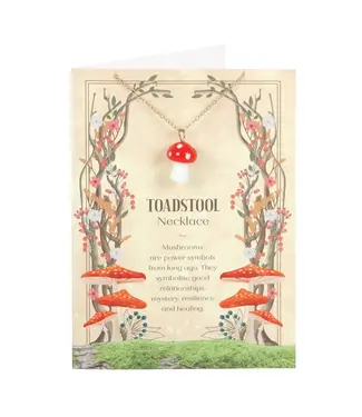Something Different Toadstool Charm Necklace Greeting Card