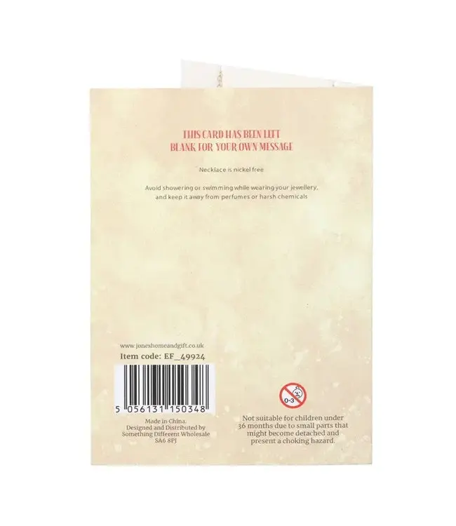 Toadstool Charm Necklace Greeting Card