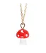 Toadstool Charm Necklace Greeting Card