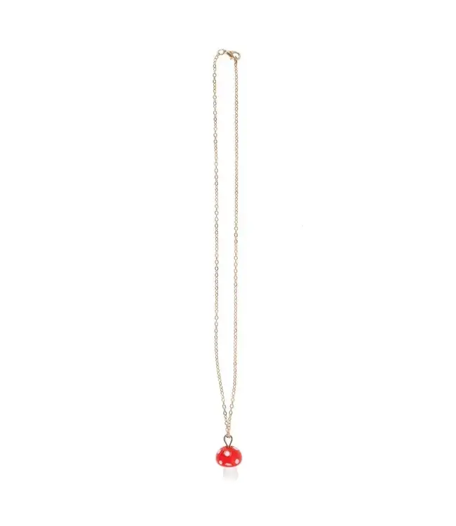 Toadstool Charm Necklace Greeting Card