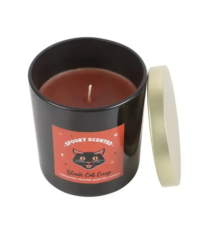 Black Cat Curse Cinnamon Orange Halloween Candle