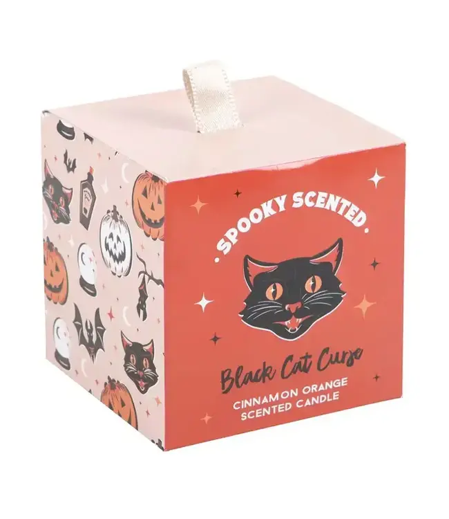 Black Cat Curse Cinnamon Orange Halloween Candle