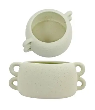 Truu Design Chic Ceramic Planter with Loop Edges