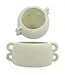 Chic Ceramic Planter with Loop Edges
