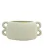 Chic Ceramic Planter with Loop Edges