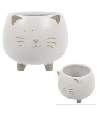Truu Design Kitty Ceramic Planter