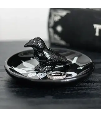 Something Different Mystic Raven Gothic Halloween Trinket Dish