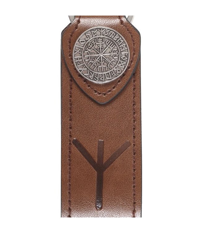 Protection Viking Rune Faux Leather Keyring