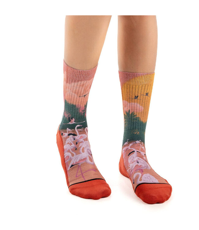 Women's Flamingos in the Sunset Socks