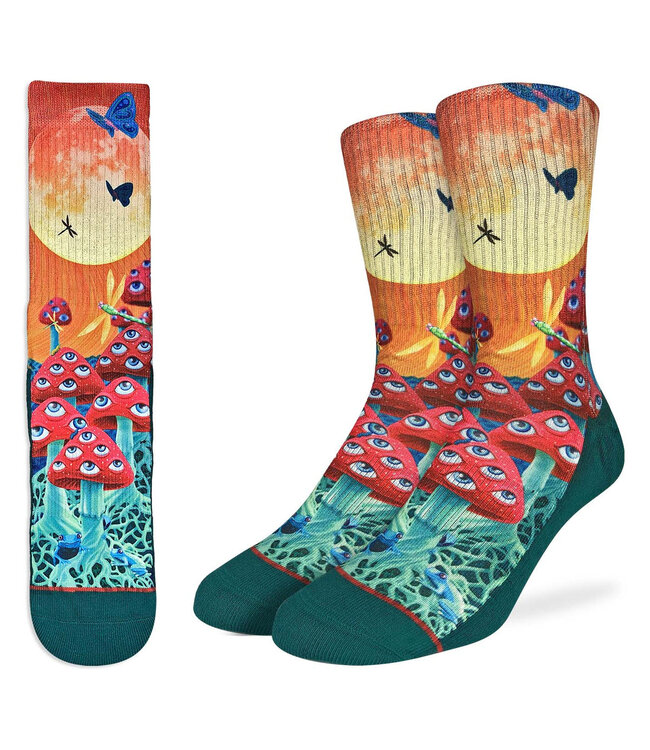 Step Up Your Style: Men's Magic Mushroom Socks!