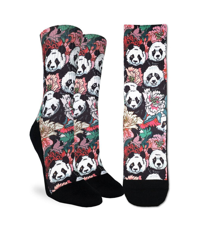 Panda Party for Your Feet: Floral Fun Socks!