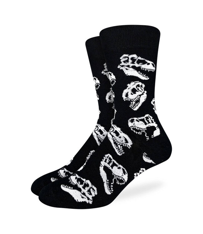 Step Back in Time: Men's Dinosaur Skulls Socks!
