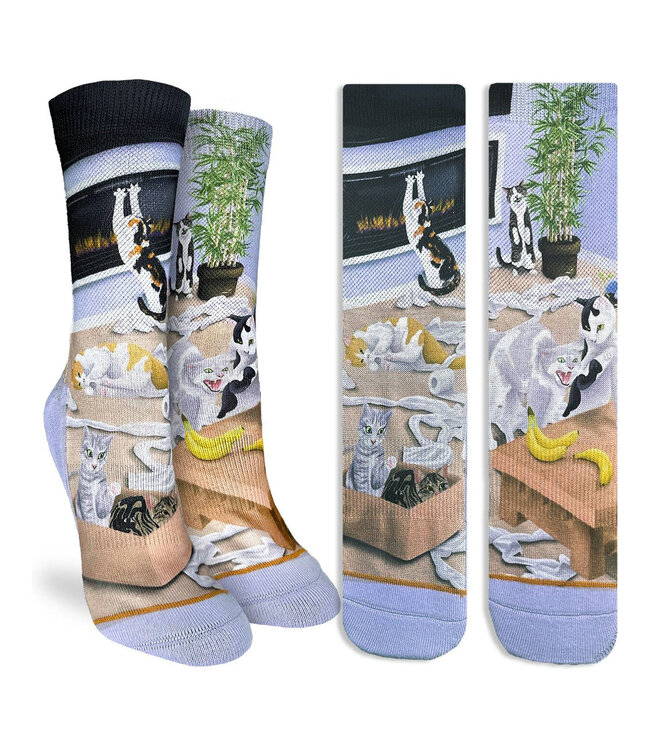 Cat-astrophic Fun: Women's Socks!
