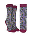 "Snazzy Raccoons: Purple Socks for the Hungry at Heart!"
