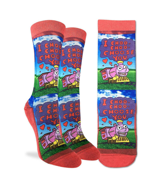 "I Choo Choo Choose You: Pink Socks for Fun Feet!"