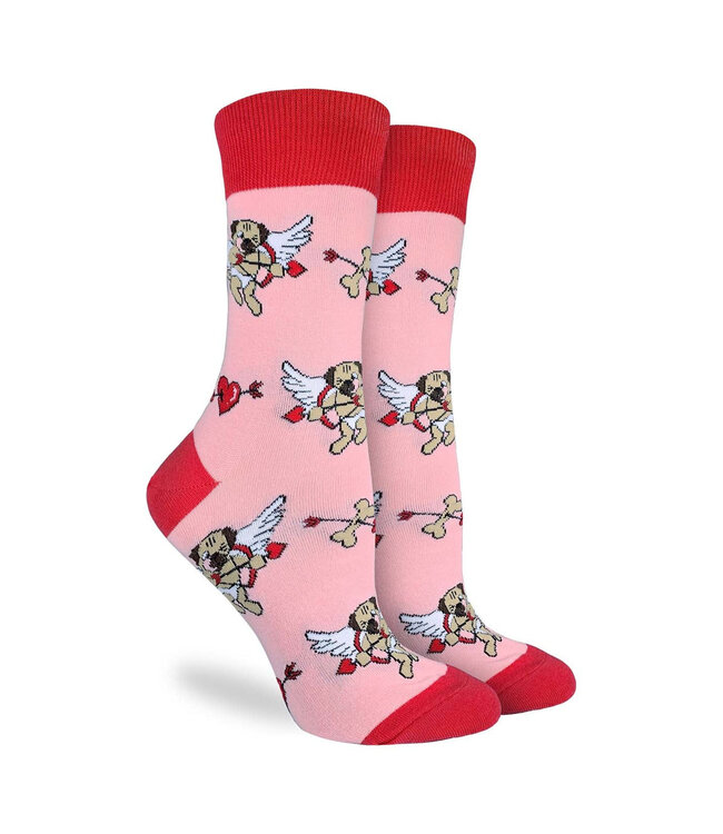 Pug-tastic Valentine's: Cupid's Cozy Socks!