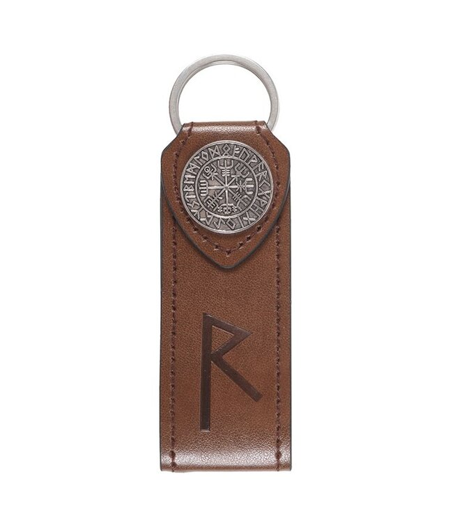 Journey Viking Rune Faux Leather Keyring
