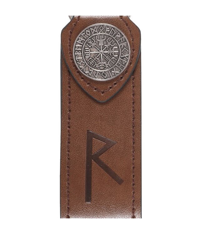Journey Viking Rune Faux Leather Keyring