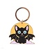 Witch Era Gothic Bat Cat and Moon Keyring