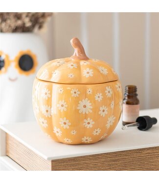 Something Different Groovy Floral Pumpkin Oil Burner
