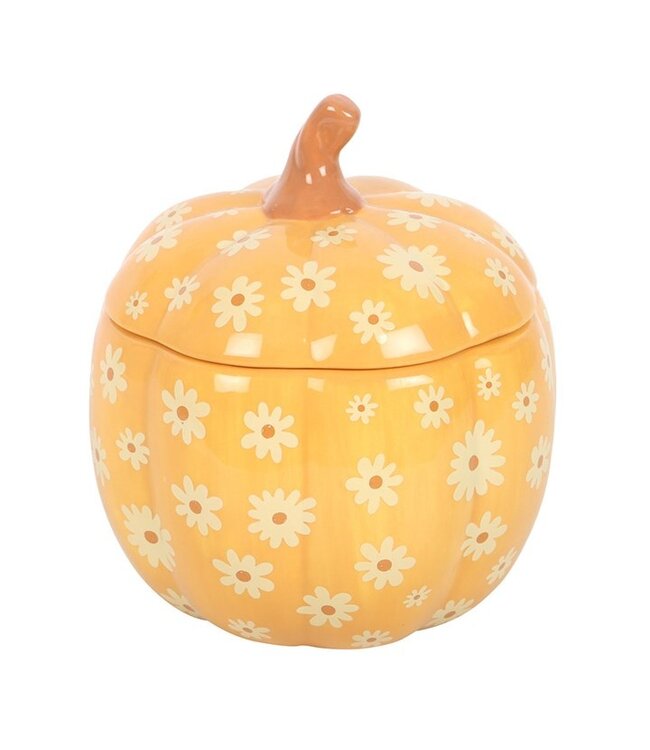 Groovy Floral Pumpkin Oil Burner