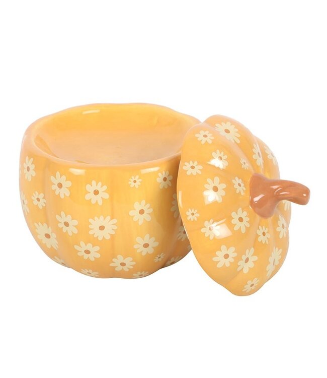 Groovy Floral Pumpkin Oil Burner
