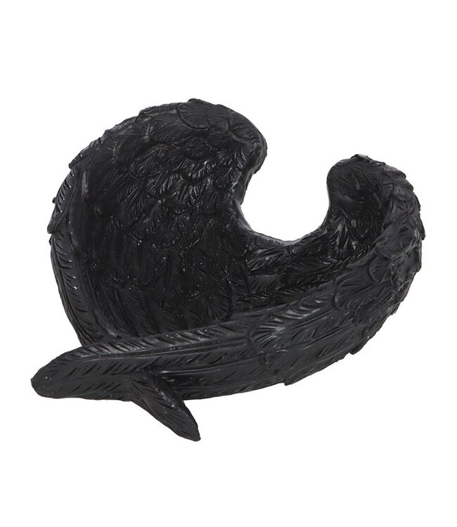 Gothic Raven Wings Halloween Trinket Dish