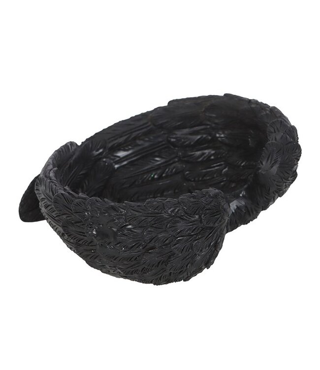 Gothic Raven Wings Halloween Trinket Dish