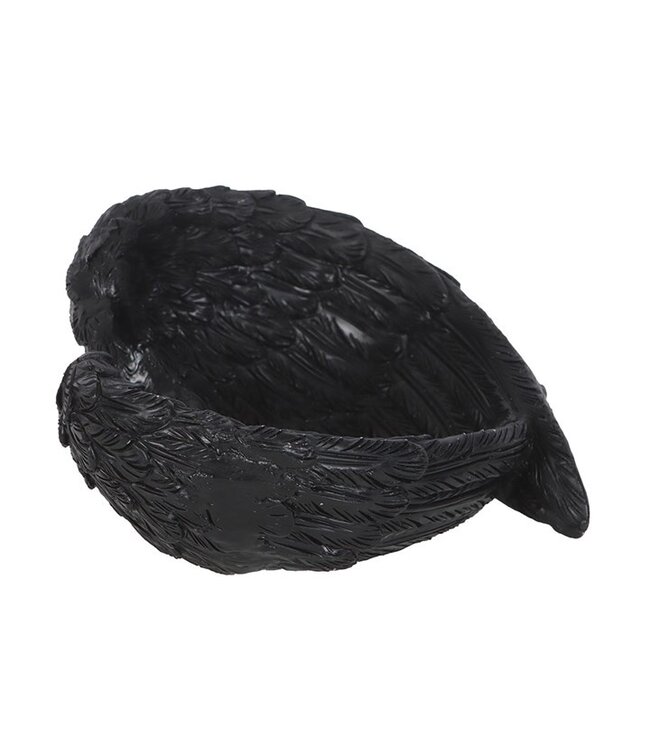 Gothic Raven Wings Halloween Trinket Dish